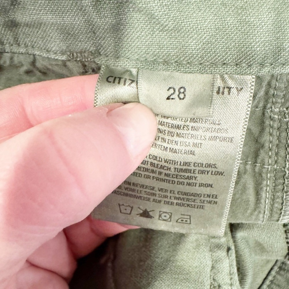 Citizens of Humanity | Hadley Curved Surplus Pant Army Green Pleated Barrel Leg - Picture 6 of 9